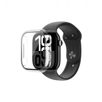 AMAZINGTHING Radix Glass edzett üveg tok Apple Watch 46mm-hez – átlátszó