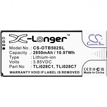 Cameron Sino csereakkumulátor TLi028C1 TLi028C7 Alcatel 1B 2020 OT-5002 OT-5002A AT&T CS-OTB502SL