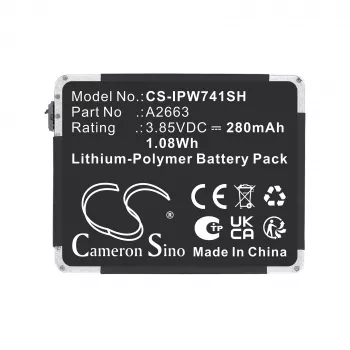 CAMERON SINO csereakkumulátor A2663 Apple Watch Series 7 41mm A2473/A2475/A2476 (Cs-ipw741sh)