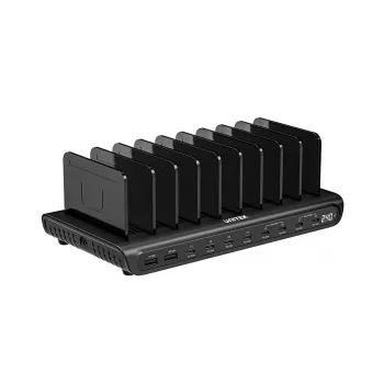 UNITEK 10 portos USB-C és USB-A 240W töltőállomás
