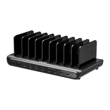 UNITEK 10 portos USB-C és USB-A 240W töltőállomás