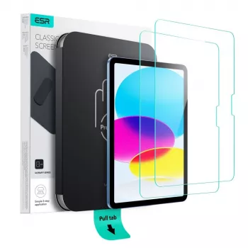 ESR UltraFit Tempered Glass Screen Protector 2-Pack for iPad 10.9 inch (10th Gen, 2022) / iPad Air 4/5 / iPad Pro 11 inch (2018-2022) Clear