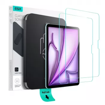 ESR UltraFit Tempered Glass Screen Protector for iPad Air 11-inch (6th/7th/8th Gen, 2024-2026) 2-Pack Clear