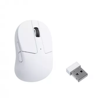 Keychron M4-A24 PixArt 3950 8K vezeték nélküli gamer egér fehér
