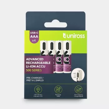 UNIROSS akkumulátor-csomag, 4 darab