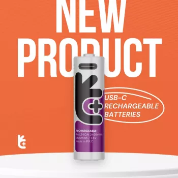 Uniross USB-C C/HR14 lítium-ion akkumulátor 3000mAh, 2 darabos csomag
