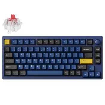 Keychron P1P-O1 75% Lemokey Super Red Switch tengerészkék mechanikus billentyűzet