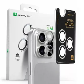AMAZINGTHING AR 3 lencsés edzettüveg kameravédő iPhone 16 Pro / 16 Pro Max készülékhez - átlátszó
