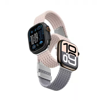 AMAZINGTHING Blend Band 2 darabos szíj szett Apple Watch 42 mm-hez - Pink-Grey / Pink
