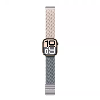AMAZINGTHING Blend Band 2 darabos szíj szett Apple Watch 42 mm-hez - Pink-Grey / Pink