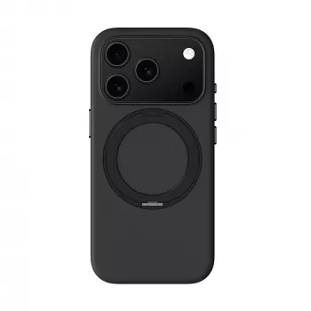 AMAZINGTHING Cloudie tok iPhone 17 Pro készülékhez kitámasztóval - fekete
