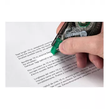 Tombow korrektor 10 m x 4,2 mm fehér szalag átlátszó kék ház