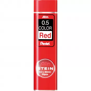 Pentel AIN STEIN piros ceruzabetét nyomós ceruzához 0,5 mm élénk szín