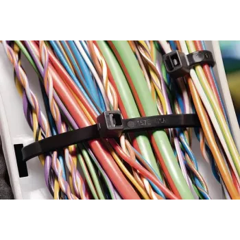 HellermannTyton T50L kábelkötöző - poliamid - fehér - 11 cm - V2 - EC 60092 sorozat - IEC 62275:2006 - 39 cm
