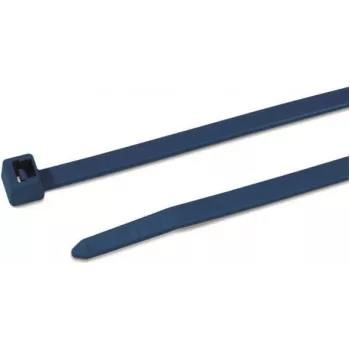 HellermannTyton 111-01225 standard kábelkötöző, kék, 100 mm hosszú, 2,5 mm széles, poliamid 6.6, 100 darabos csomag
