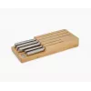 Joseph Joseph Elevate SST késkészlet bambusz tárolófiókkal, 6 részes, ezüst/bézs 10563