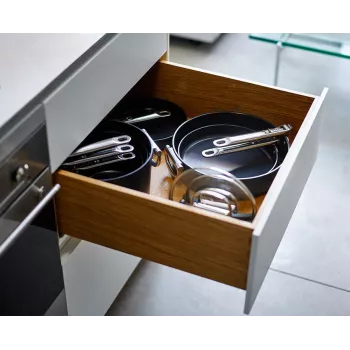 Joseph Joseph Space Fold Handle Ceramic Non-Stick 2 részes kék serpenyőkészlet