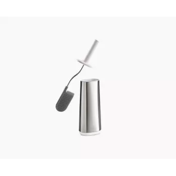 Joseph Joseph Flex 70517 rozsdamentes acél WC-kefe szilikonfejjel, ezüst/szürke
