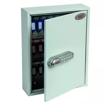 Phoenix Safe KC0601E kulcsszekrény - szürke - 42 kampó - elektronikus zár - falra szerelhető - 270 x 80 x 350 mm