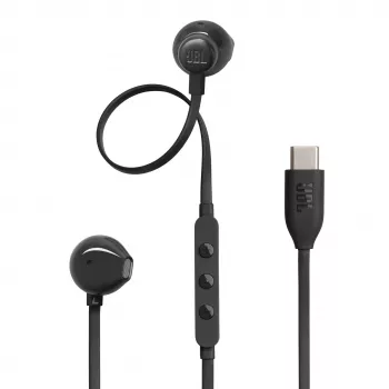 JBL Tune 305C USB-C kábeles fülhallgató mikrofonnal - fekete