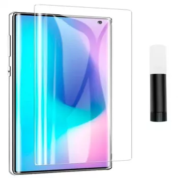 EVELATUS Samsung Galaxy S10 átlátszó üveg UV képernyővédő + ragasztó