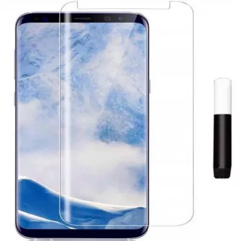 Evelatus Samsung Galaxy S8 Plus Clear Glass UV + ragasztó képernyővédő