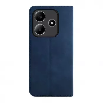 Evelatus Xiaomi Redmi Note 14 5G könyvtokos tok PU bőr sötétkék