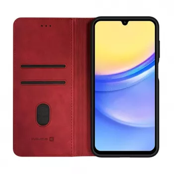 Evelatus Samsung Galaxy A15 könyvtokos tok piros