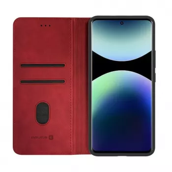 Evelatus Xiaomi Redmi Note 15 könyvtok piros