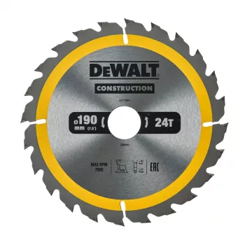 DEWALT körfűrészlap 190x30mm 24T +16° Super Thin Kerf TCT