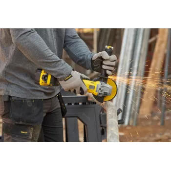 STANLEY akkumulátoros sarokcsiszoló 125mm V20 18V (akkumulátor nélkül)