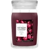 Yankee Candle Signature Black Cherry nagy üveggyertya 567g