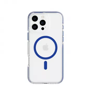 Tech21 EvoCrystal MagSafe tok iPhone 16 Pro Max-hoz kék áttetsző