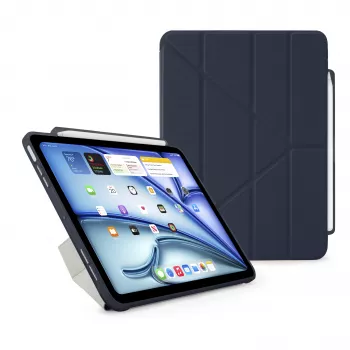 Pipetto Origami No3 Pencil Case tok iPad Air 11 (M2/M3) / iPad Air 10.9 (4. generáció/5. generáció) készülékhez, sötétkék
