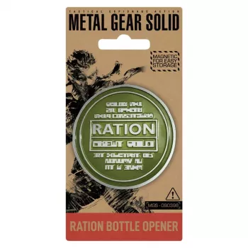 Fanattik mágneses hátoldali sörnyitó Metal Gear Ration