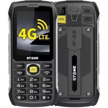 eSTAR Stone 4G strapabíró mobiltelefon - fekete/narancssárga