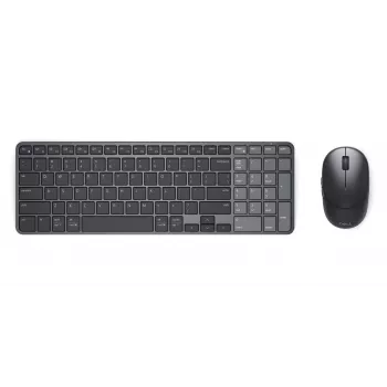 Dell Pro 7 újratölthető kompakt billentyűzet- és egérkészlet - KM746 - észt (QWERTY) - titánszürke