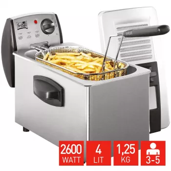 FRITEL Starter fritőz 4 liter 2.6kW szürke