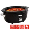 FRITEL Family lassúfőző 5,5 liter 210W fekete/króm