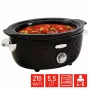 FRITEL Family lassúfőző 5,5 liter 210W fekete/króm