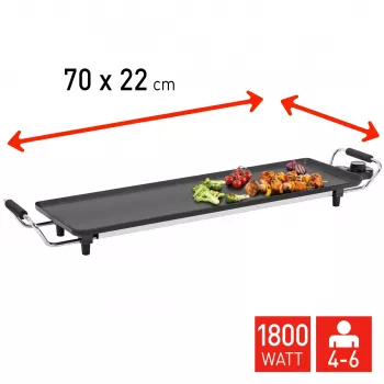 Fritel TY 1689 teppanyaki elektromos grill 1800 W alumínium öntött főzőfelület