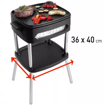 FRITEL Family BBQ 3256 elektromos BBQ grill piros/fekete