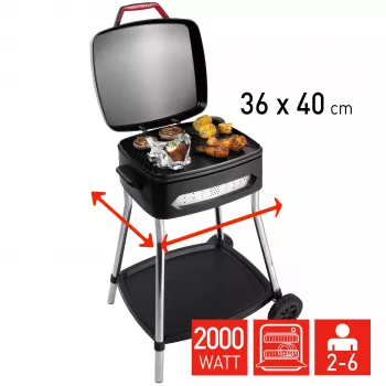 FRITEL Family BBQ 3278 elektromos grill piros/fekete