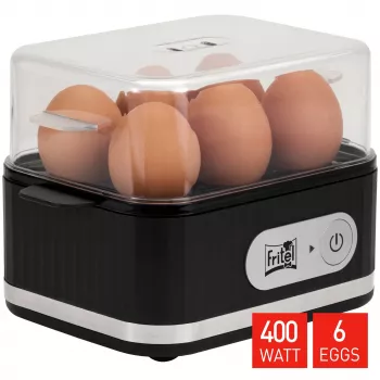 FRITEL Family tojásfőző 400W fekete/átlátszó