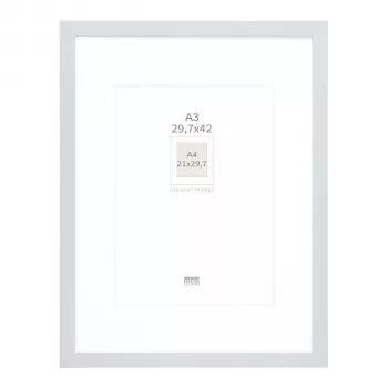 Deknudt S66KD1 P1 DIN A3 29,7x42 cm fa ezüst képkeret paszpartuval
