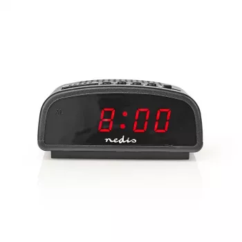 Nedis CLDK008BK LED digitális ébresztőóra szundi funkcióval, fekete
