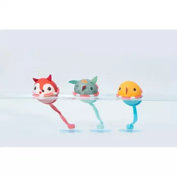 Lilliputiens 3 darabos fürdőlabda-készlet tapadókorongokkal - Joe a sárkány 3m+