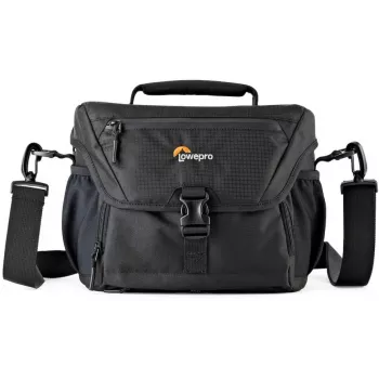 Lowepro Nova 180 AW II válltáska DSLR/tükör nélküli kamerához objektívvel, fekete