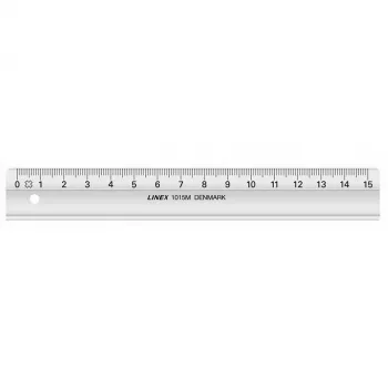 Simplex Linex 1015M vonalzó 15 cm szürke SAN