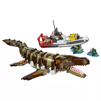 LEGO Jurassic World 76974 Küldetés a hajón és Mosasaurus-modell